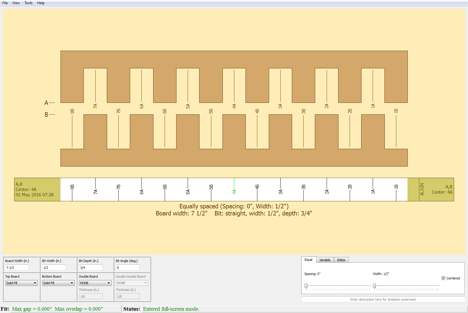 pyRouterJig · A woodworking layout tool for creating box and dovetail